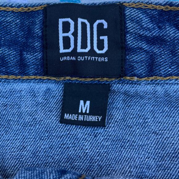 Y2K Urban Outfitters Retro 90's BDG A Line Button Down Denim Mini Skirt Med - Picture 4 of 5